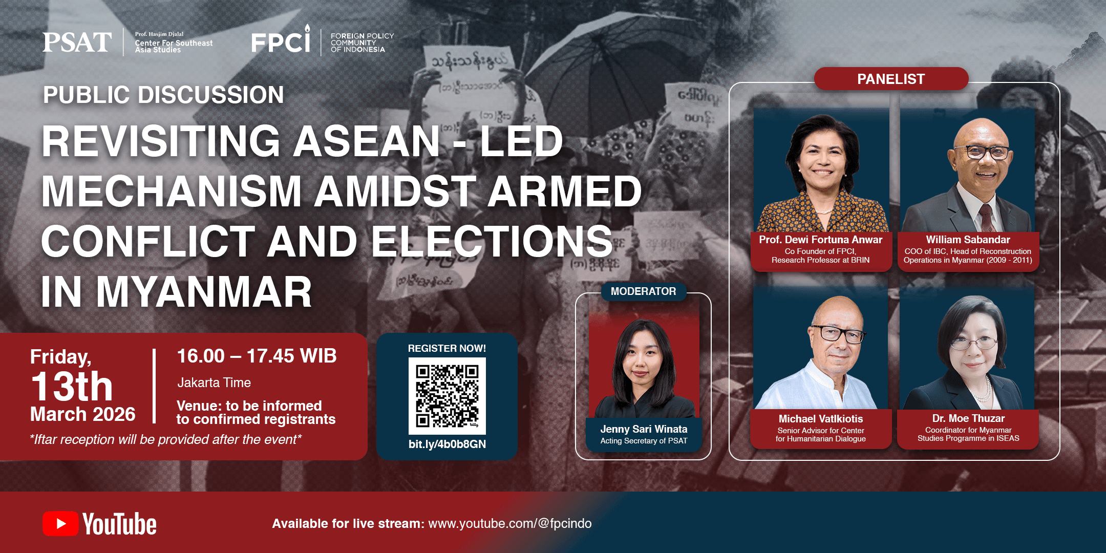 PSAT event 13 March 2026